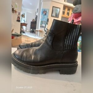 Womens Black Leather Boots